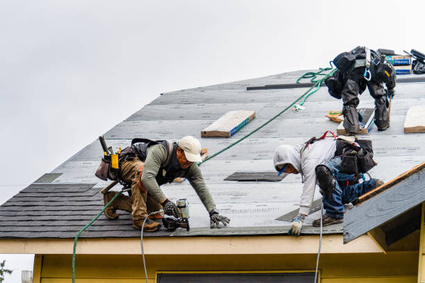 Professional Gutter Installation technician working in Dowelltown, TN